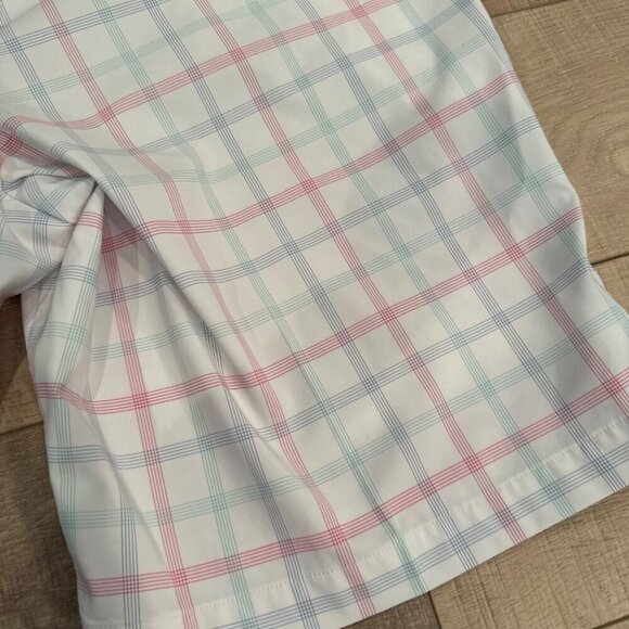 WALTER HAGEN MENS PINK AND WHITE PLAID DRI FIT GOLF SHORT SIZE 36 - Picture 8 of 8